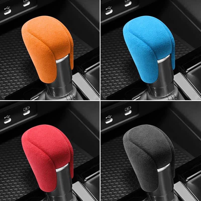 Made of Alcantara For Honda Accord / Civic / CR-V / HR-V Car Gear Shift Knob Change Lever Boot Cover Interior Tuning Accessories
