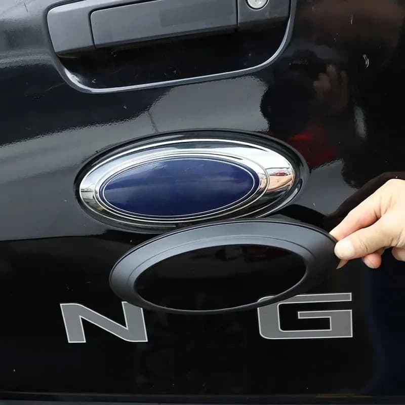 For Ford Ranger Wildtrak T6 T7 T8 2015-2022 ABS Carbon Fiber Car Tailgate Logo Cover Decorative Sticker Car Accessories