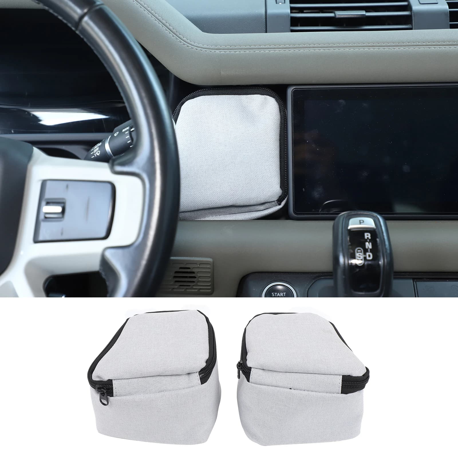 Oxford Cloth For 2020+ Land Rover Defender Steering Wheel Side Storage Pouch Car Storage BoxCar Interior Accessories