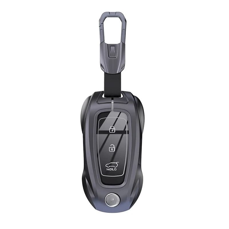Zinc Alloy Key Cover Case for Hyundai Ix35/Mistra/Langdong/Lingdong/Verna/ix25/Elantra/Celesta - Protective Key Fob Shell