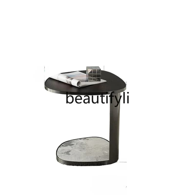 Italian minimalist light luxury fashion sofa edge several sets, modern simple living room coffee table combination Y1