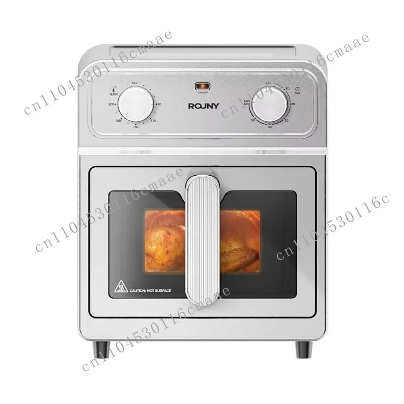 1700W 6L Air Fryer with View Window, All-Metal Body & No-Coating 304 Stainless Steel Basket, Commercial & Home Use