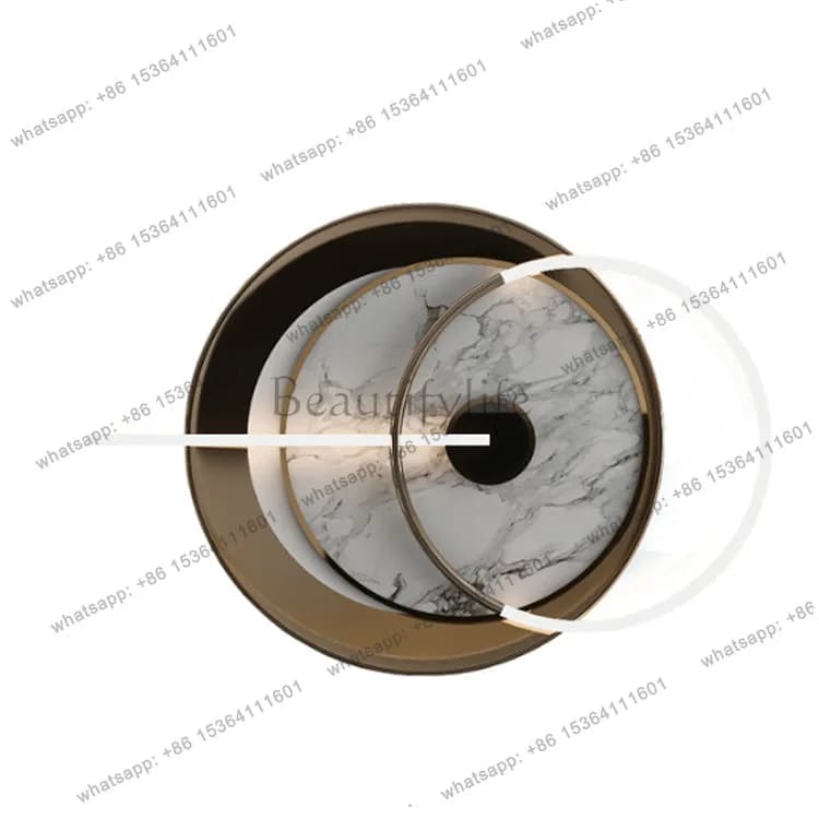 Modern bedroom bedside luminous wall hanging light luxury living room wall hanging
