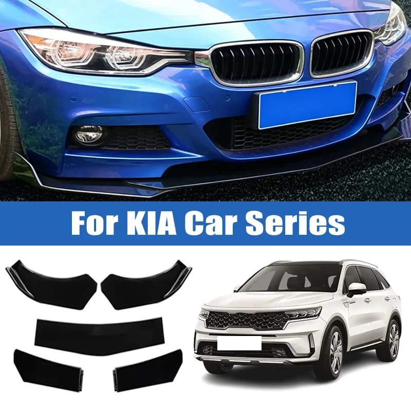 5Pcs Car Front Bumper Separator Bumper Lip Body Kit Duck Lip Separator For KIA K5 Forte Sportage Sorento Seltos Stinger