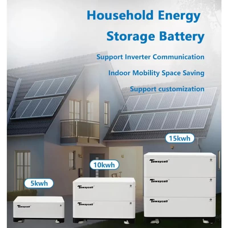 Stackable 8000 Cycles 10Kw 15kwh 20kwh Energy Storage Battery 48V 200Ah 300Ah 400Ah Solar Home For Powerwall 100% Split