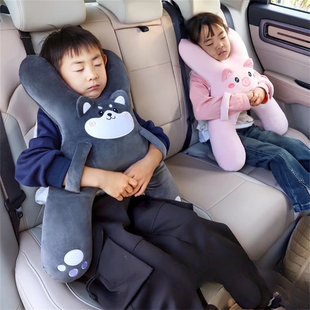Children's Car Neck Pillow Belt Seat Belt, Comfortable and Breathable Car Children's Sleeping Pillow, Safety Sleeping Pillow