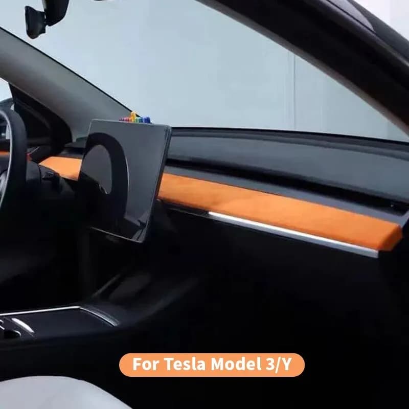 Tesla Model 3/Y Center Control Panel Decorative Strip Car Interior Supplies Instrument Panel Tesla Center Control Strip
