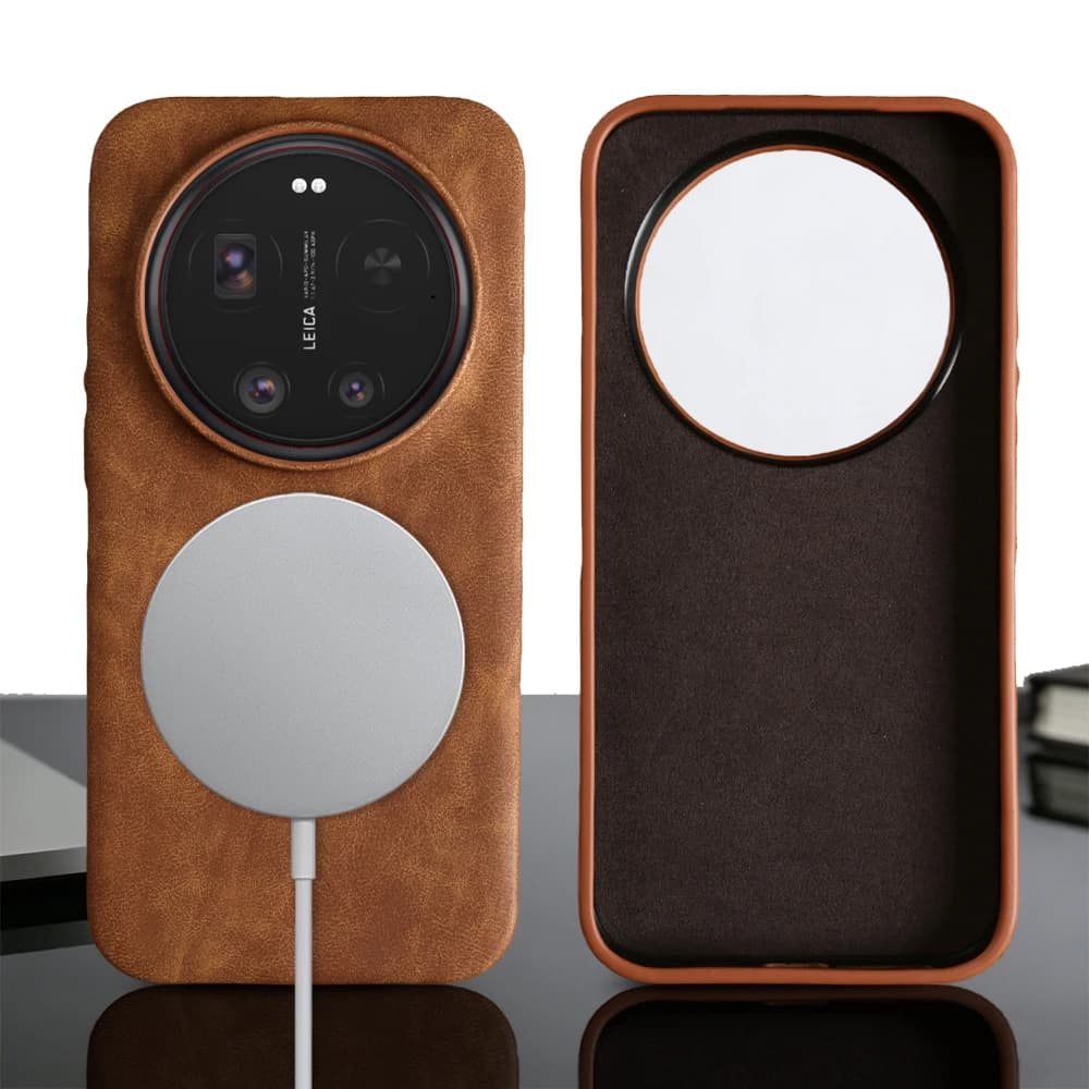 For Magsafe Skin-Like Leather Case for Xiaomi 15 17 Ultra 13T 14T 15T 17T Pro 13 lite 12S 17 Pro Max Phone Case Back Cover Coque