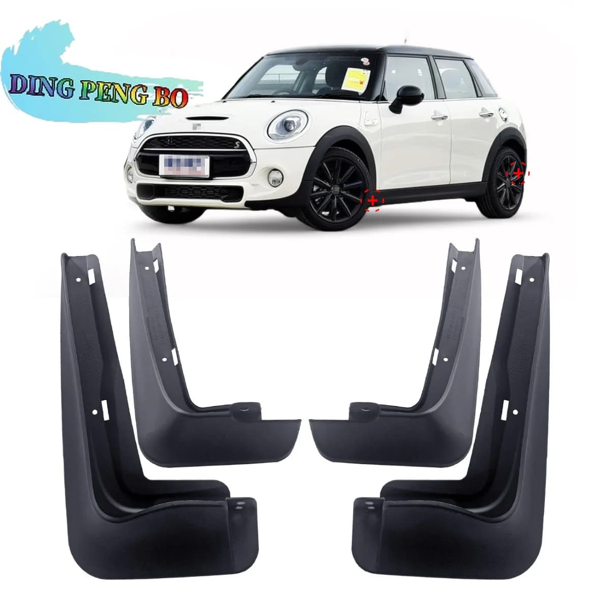 4pcs Mud Flaps Splash Guards Mudguards Fenders Flap Guards For MINI Cooper S JCW Clubman F54 F55 F56 F57 2021-2023