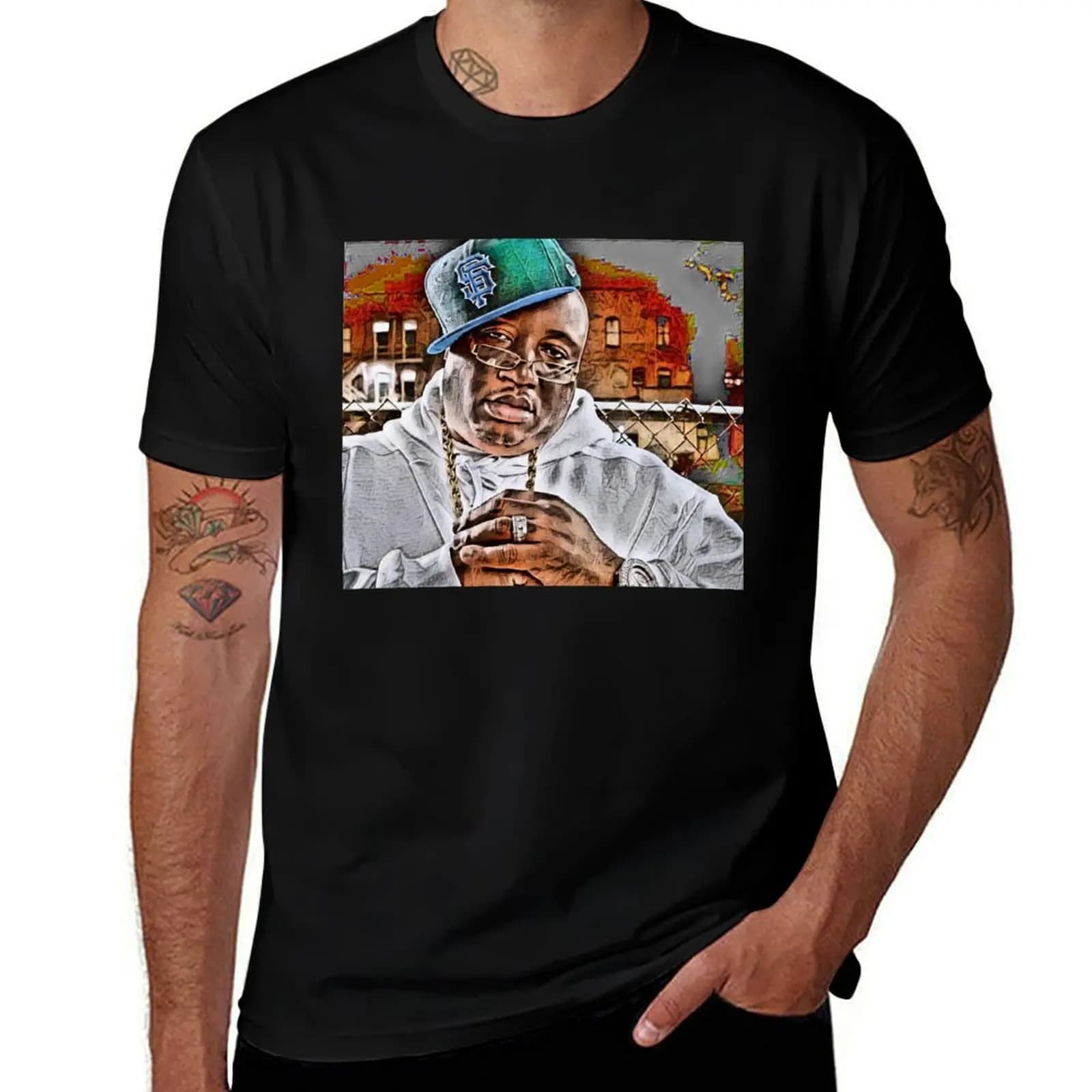 40 WATER T-Shirt Big and Tall Solid Color T-Shirt