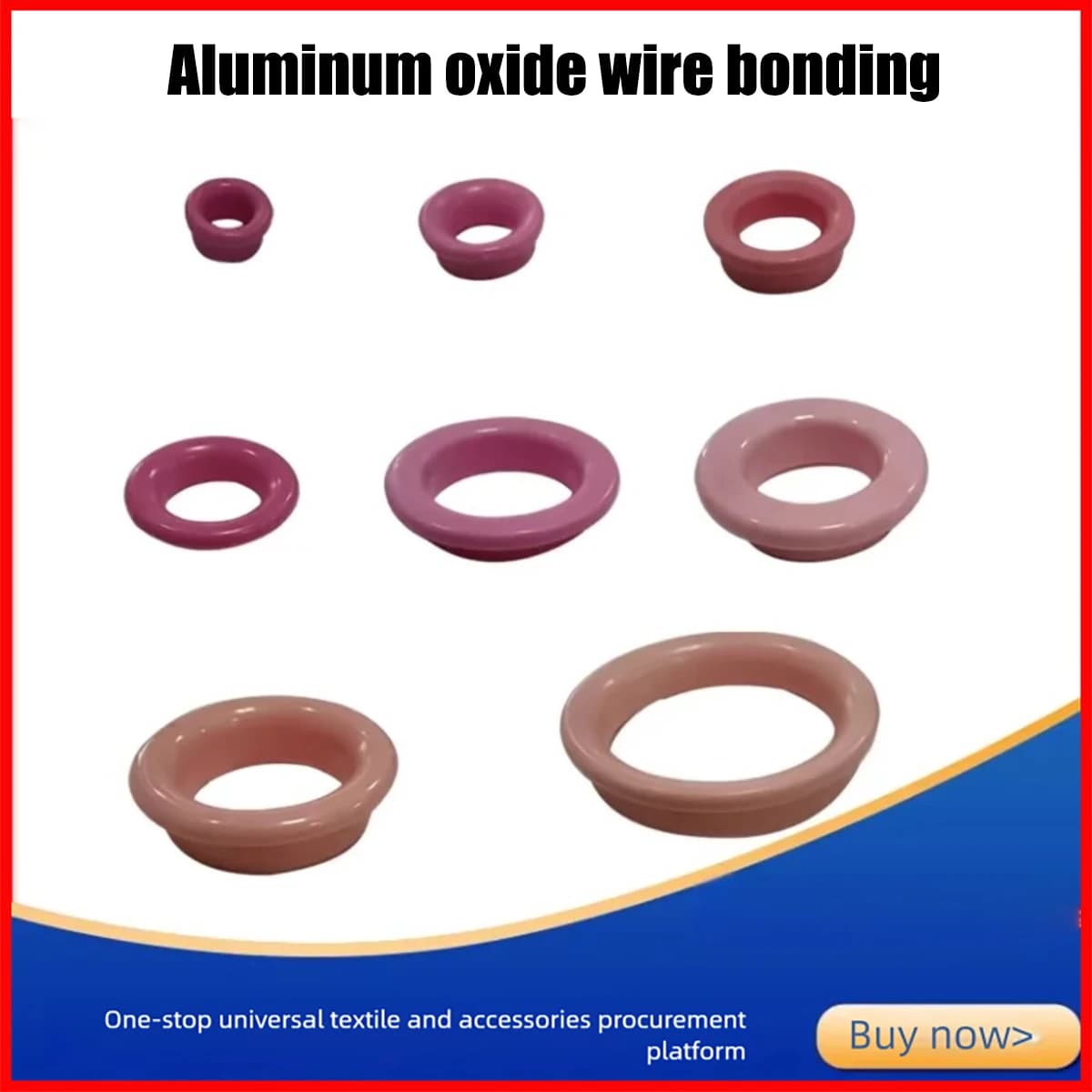 99/95 High-Wear Alumina Ceramic Thread Guides for Textile Machines - Rust-Resistant Eyelet Set