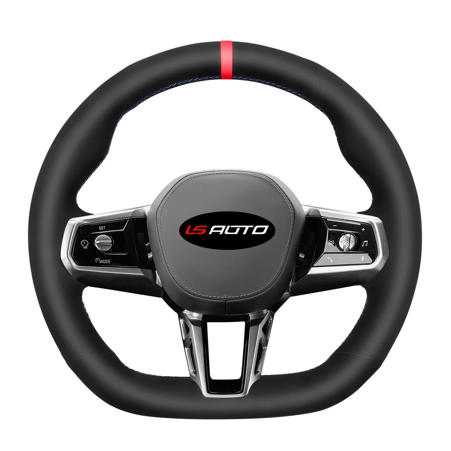 Microfiber Hand Stitched Steering Wheel Cover for BMW M5 For BMW 5 Series M Sport 420i 2023-2025 Car Steering Wrap for BMW