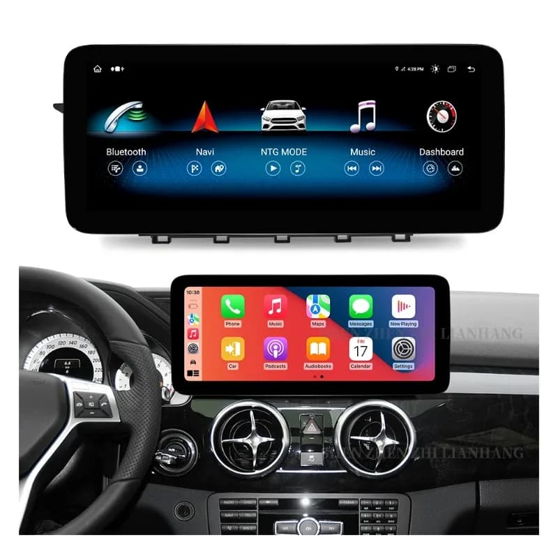 12.3Inch 1920*720P Android 13 8 Cores Carplay Auto Screen For Mercedes Benz GLK 350 2008 2014 2015 Car DVD Player GPS Multimedia