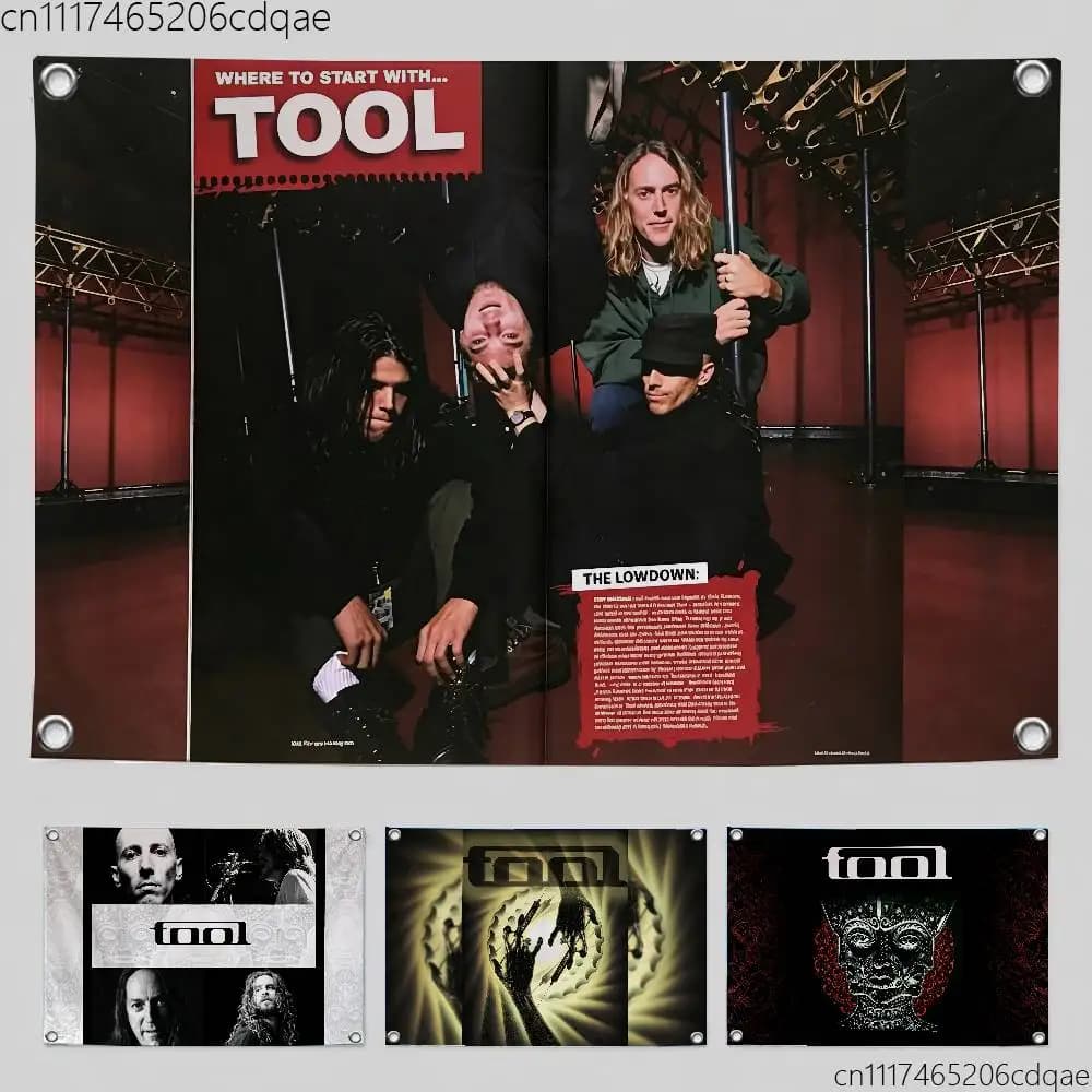 FOR TOOL Heavy Rock Band Flags Home Yard & Garden Decor Banner - Indoor Outdoor Wall Hanging Flag