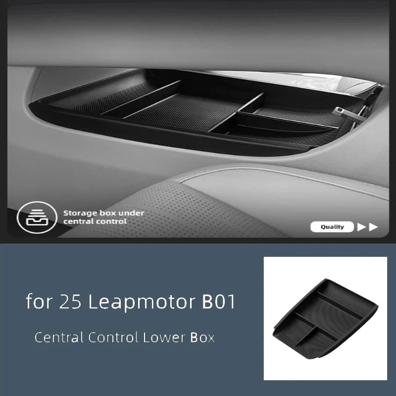 Suitable for 25 Leapmotor B01 Central Control Lower Box Car Instrument Box Car Interior Storage Box Car Interior Supplies