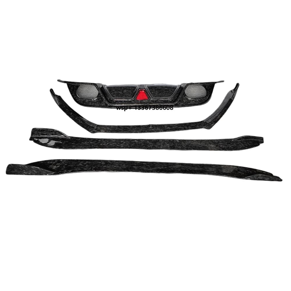 High-quality forged carbon fiber body kit for the 2013-2019 F-Type includes a front bumper lip skirt and rear diffuser