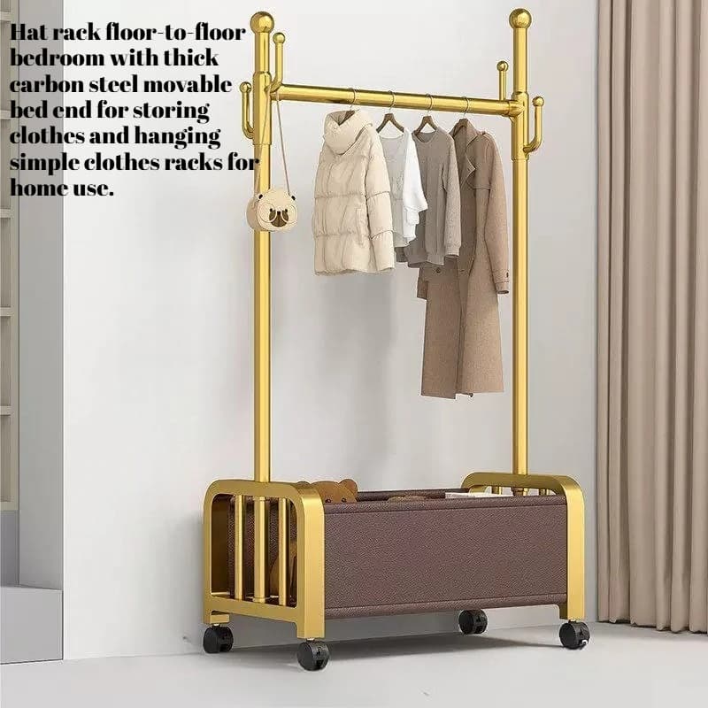Hotel Home Clothes Rack Hanger Coat Luxury Garment Clothes Rack Gold Drying Appendiabiti Da Terra Mid Century Furniture