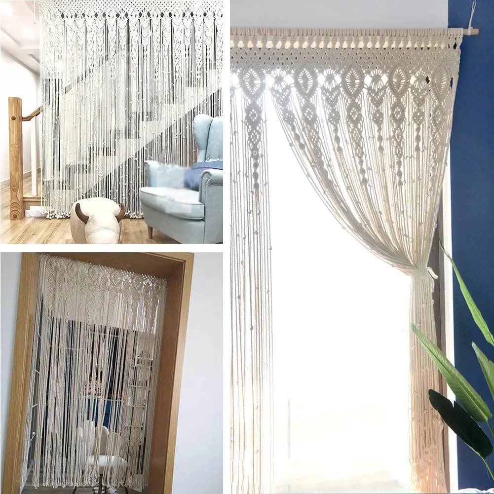 Door Curtain 90*180cm 90/100*200cm For Home Decor Multifunctional Curtain Woven Photo Backdrop Celebration Decor Charming Touch
