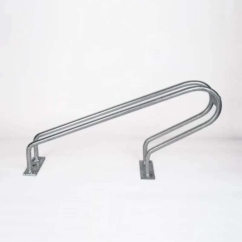 Single ecological bicycle parking rack, galvanized design with 10mm parking pole, belongs to the parking equipment category