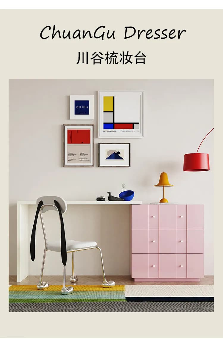 HYS small apartment bedroom end of bed chest integrated dresser Italian minimalist master bedroom retractable corner