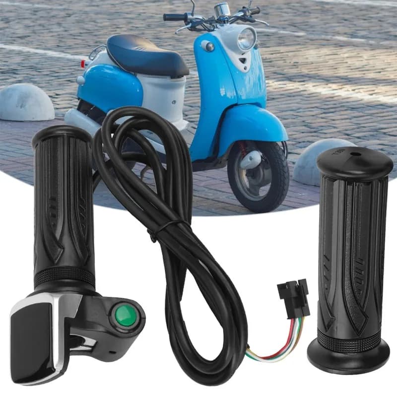 LCD Electric  Throttle Grip LCD Electric Quantity Display with Switch  Speed Governing Throttle Grip 6 Cores