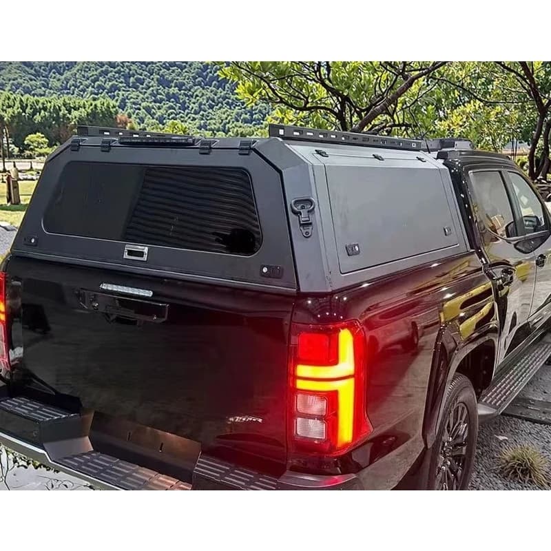 High Qualit Aluminum Alloy Tonneau Cover for 15+ L200 Waterproof Truck Roof Canopy Foldable Off-Road Pickup Hardtop