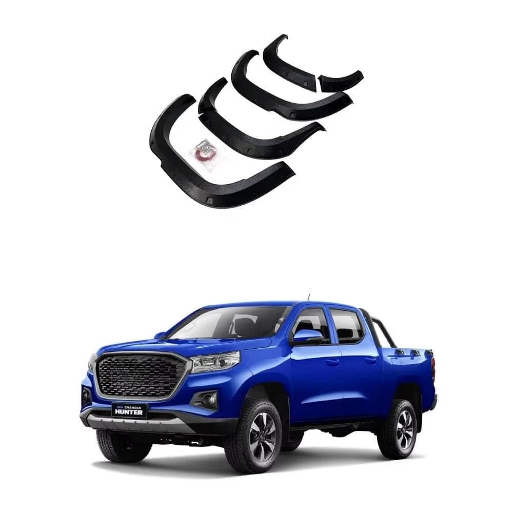 4pcs/set Textured Black Fender Flare Modified Design Wheel Arch for Changan HUNTER F70 2021 2022 4X4 Exterior Accessories