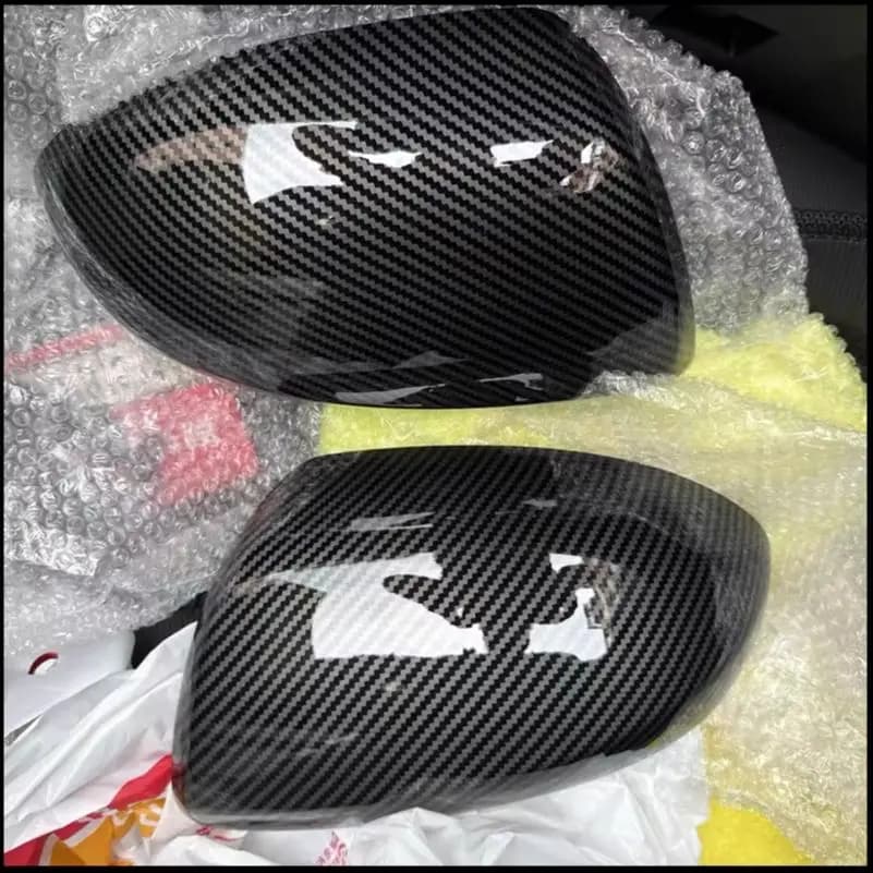 Car Styling For Mazda 2 Demio 2009-2014 Rearview Mirror Cover Caps Shell Housing Replace Style Auto Parts Accessories