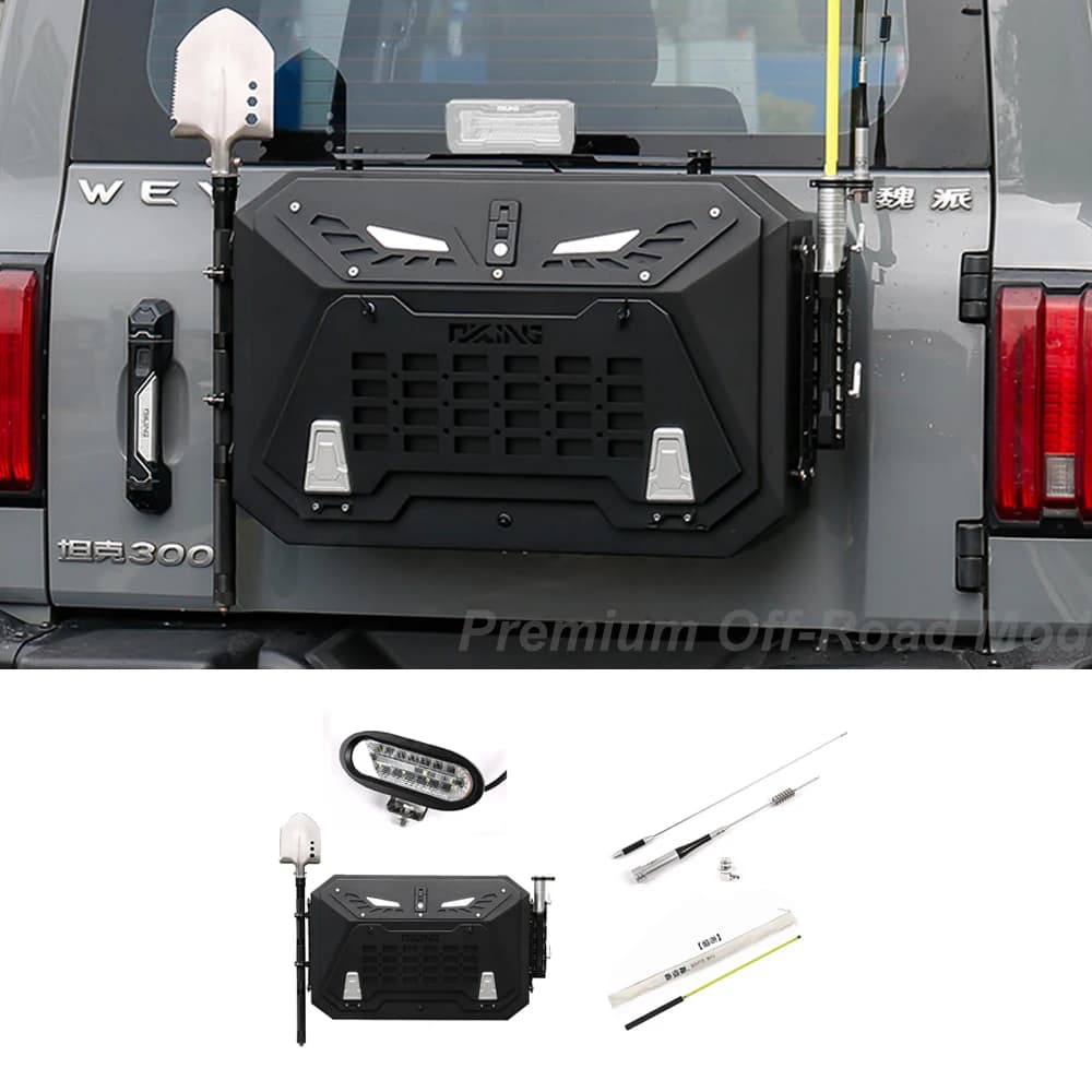 For 2021-2025 Tank 300 Tailgate Mini Backpack Modification OKING Multifunctional Expansion Toolbox Off-Road Modification Part