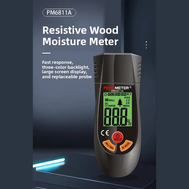 Wood Meter, Content Detector Concrete Wall & Carton Humidity
