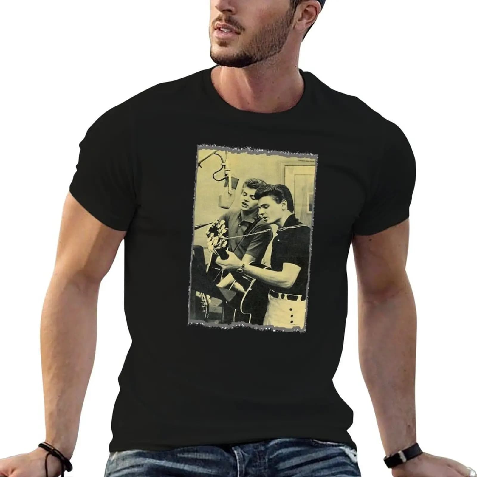 Portraits Everly Brothers T-Shirt anime stuff oversizeds funny t shirts men