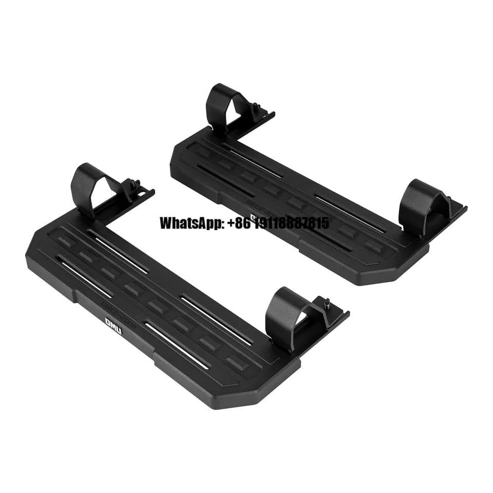 Lansun OMU023 4 PCS Side Step for Jeep Wrangler 2019+ Rubicon Side Bar Platform Board Running Board Pedal
