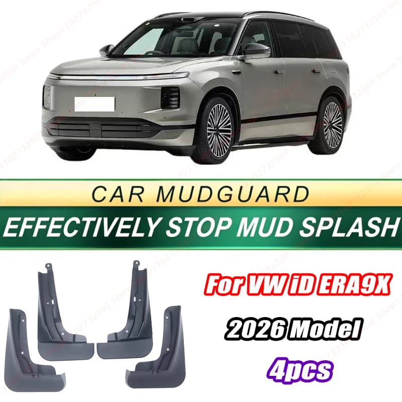 For VW iD ERA9X 2026 Model 4PCS Front Rear Mud Flaps Splash Guards Fender Mudguards Auto Accessories