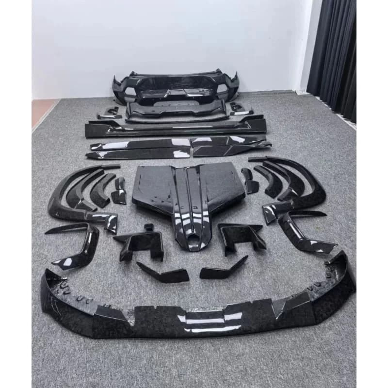 ThrustWorks Msy Style Dry Carbon Fiber Kit XM Front Lip Diffuser Spoiler Hood Wide Body KitDurle