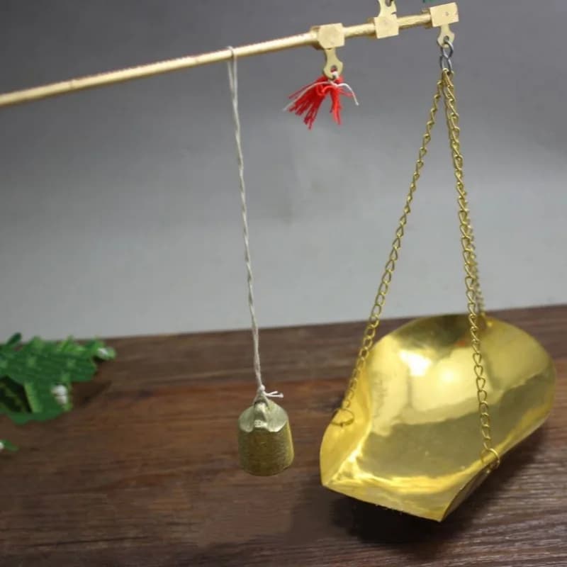 Antique Collection Copper Crafts Brass Scale Small Copper Scale Medicinal Material Scale