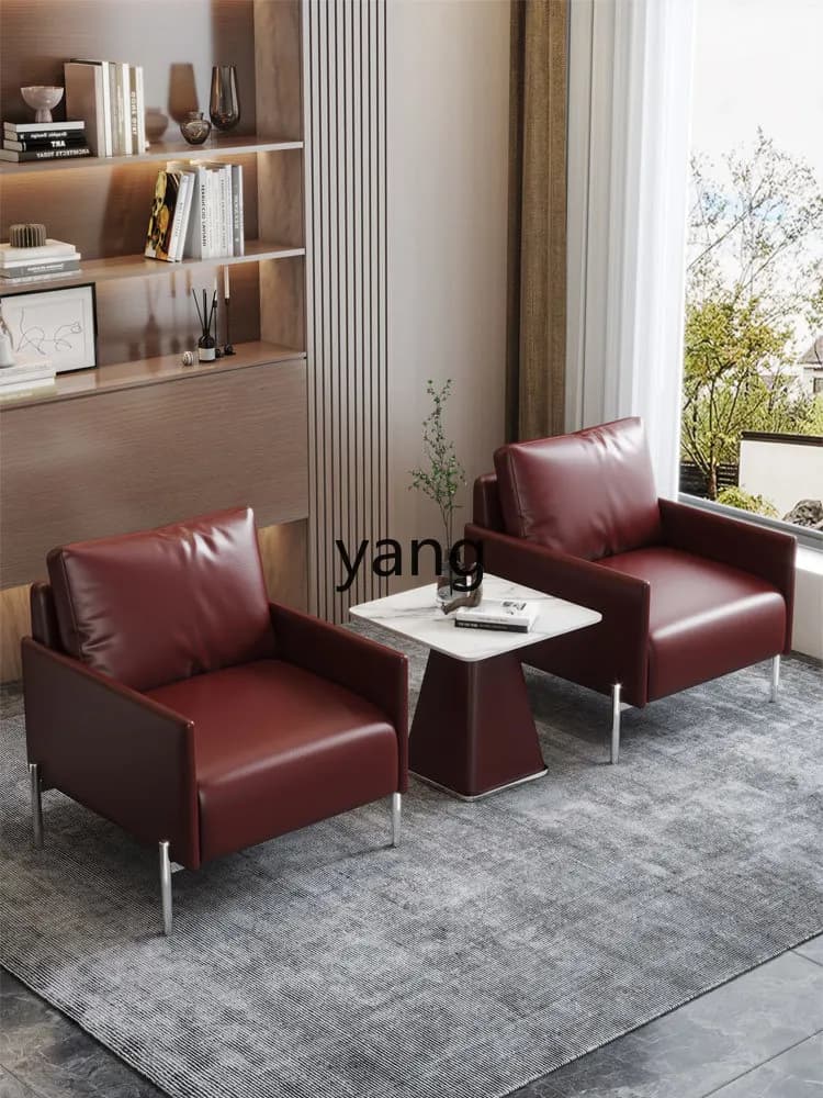 LTT Italian leisure office sofa coffee table simple modern reception room office sofa