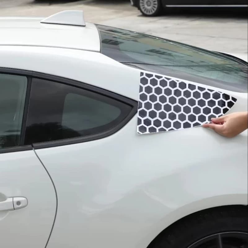 For Subaru BRZ 22-25 for Toyota 86 2022-25 PVC Black Car Side Window Glass Pull Flower Film Exterior Stickers Car Accessories