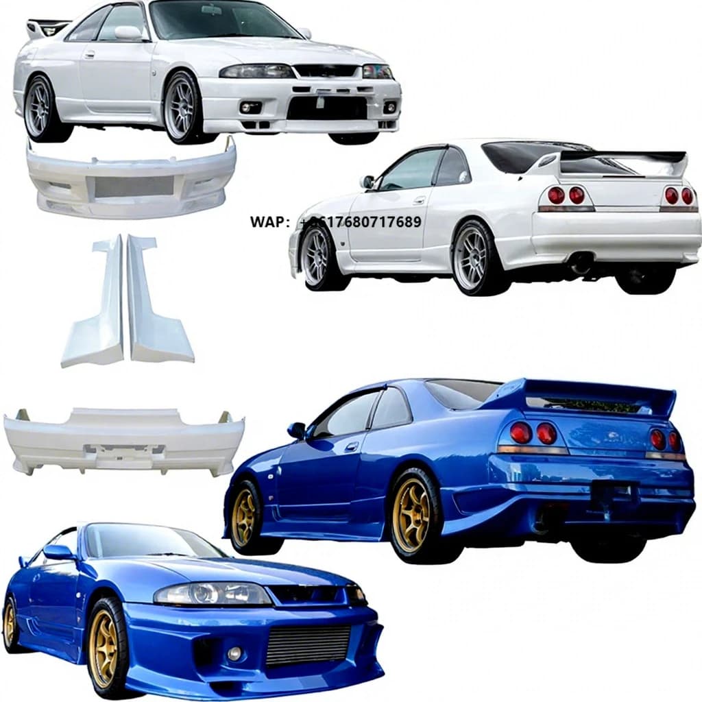 Do-Luck Style Body Kit for GTR R33 High Quality New Front Rear Bumper and Side Skirt Replacement Parts