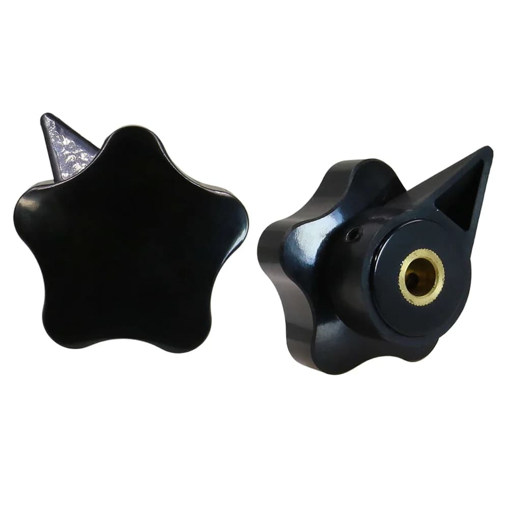 Bakelite Five-star Indicator Knob Cam Style Control Knob with Position Indicator Adjusting Knob 6-8mm Bore for Machine Equipment