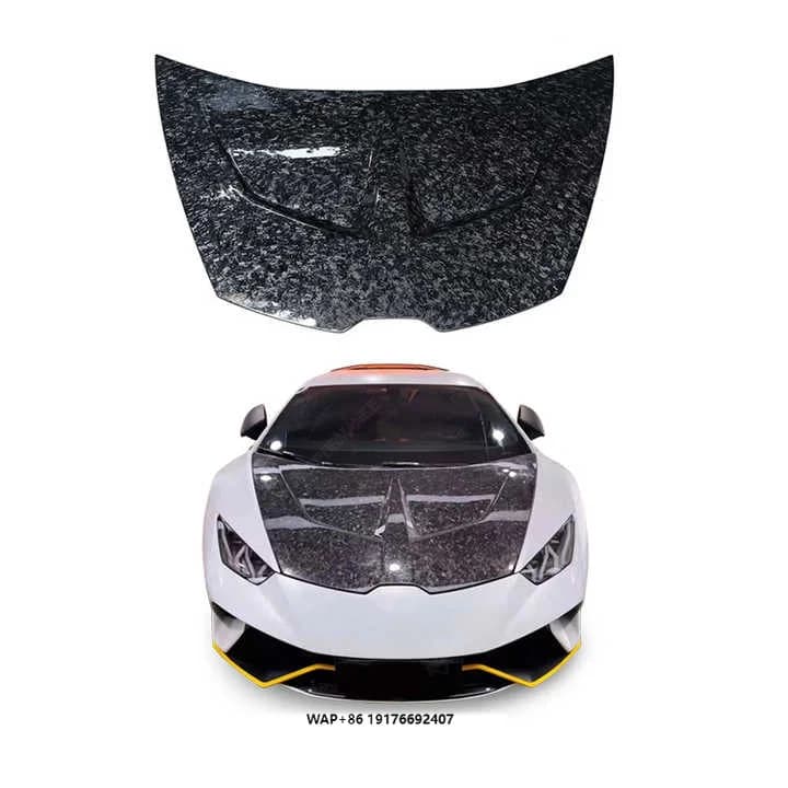 High Quality Forged Dry Carbon Fiber Engine Hood for Huracan Upgrade 1016 Style New Condition