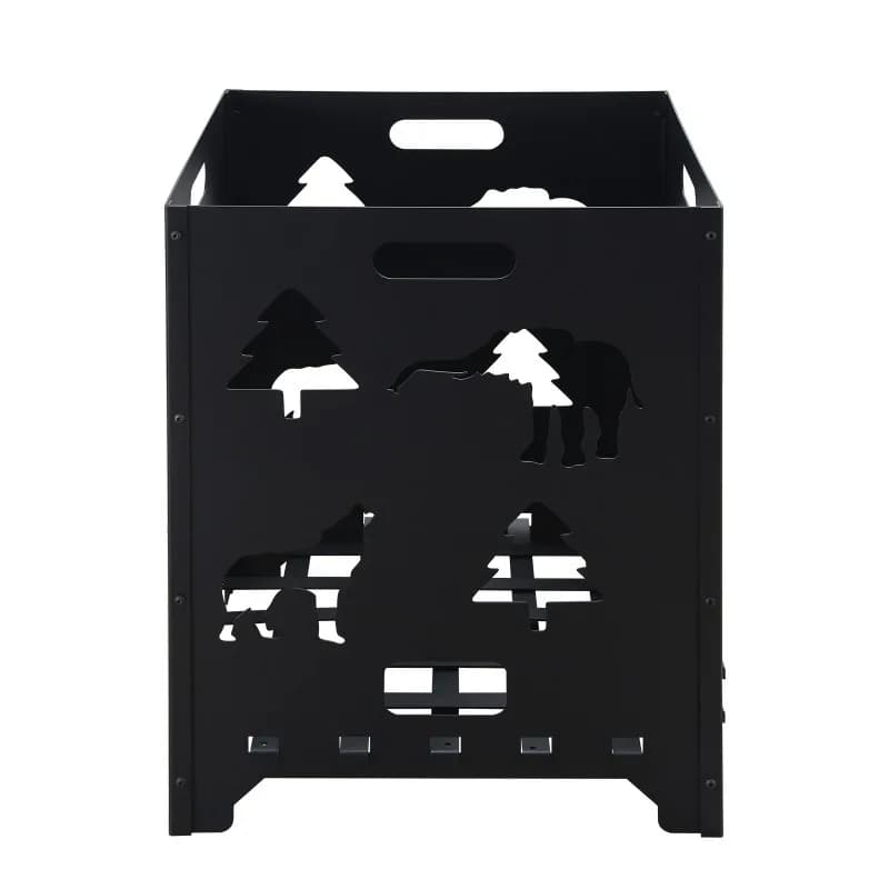 Folding large-capacity oven, camping incinerator, picnic charcoal oven y
