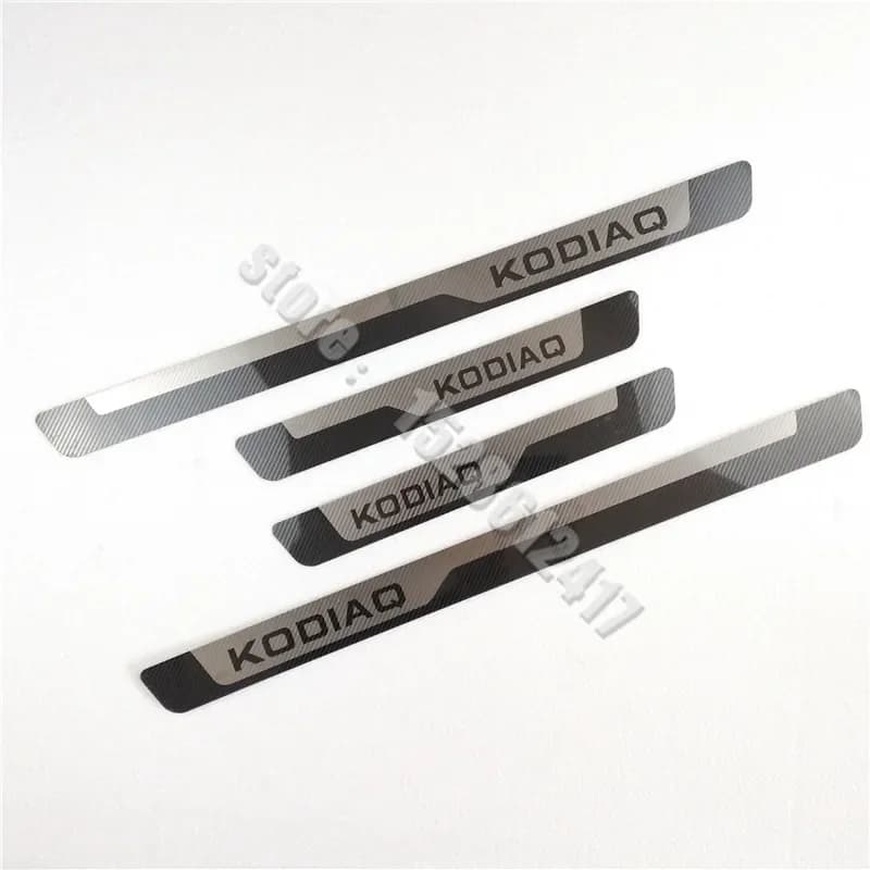 Door Sill Strip for Skoda KODIAQ 2016-2022 Stainless Steel Scuff Plate Peda Pedal Cover Car Styling Stickers Auto Accessories