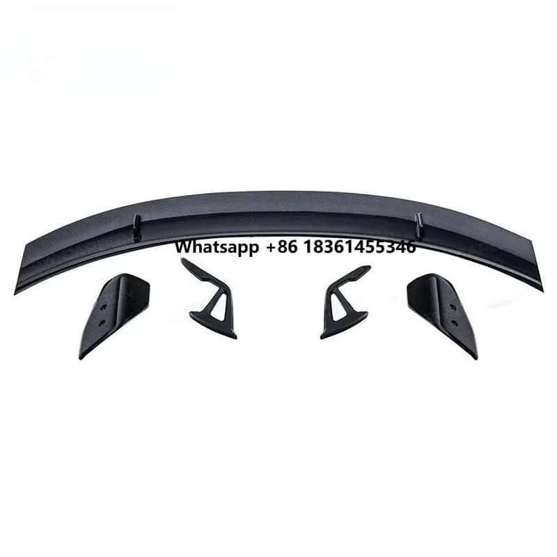 For  Supra GR MK5 A90 A91 Trunk Spoiler Splitter Aerodynamic Kit Carbon Fiber Supra A90 A-D AT-R2 Style Swan Neck Wing