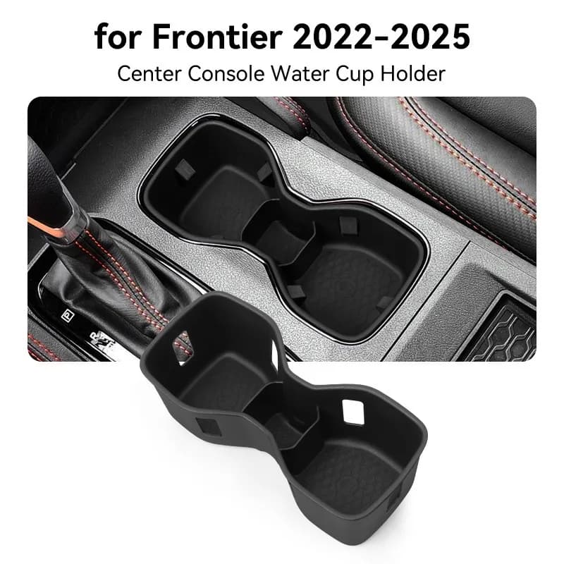 For 22-25 Frontier Edge Man central control water cup cover protection, anti slip pad, automotive special product modification