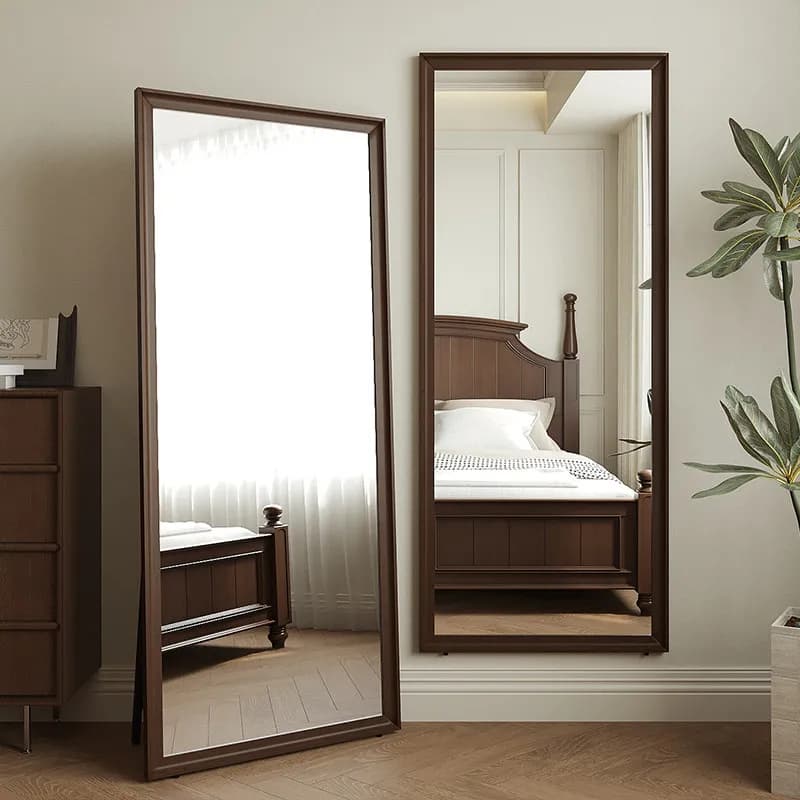 Hanging Standing Mirror Makeup Girls Aesthetic Full Body Decoration Accessories Mirror Nordic Square Espelhos Home Products