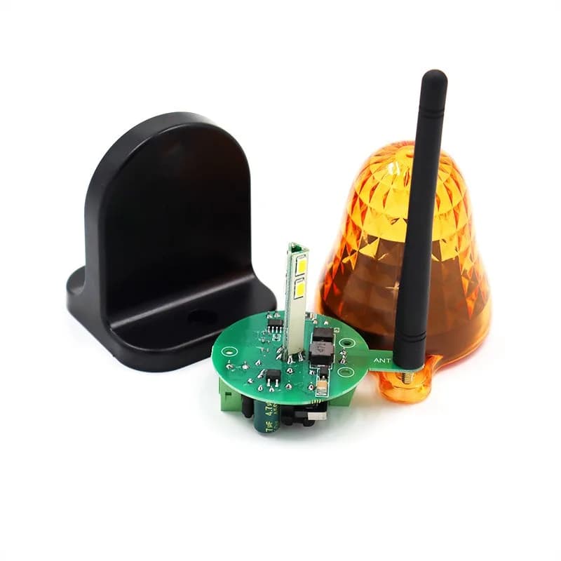 Universal Outdoor Wall‑Mount LED Strobe Warning Light 12V/24V/220V Emergency Signal Flash Lamp for Gate Garage Door Opener
