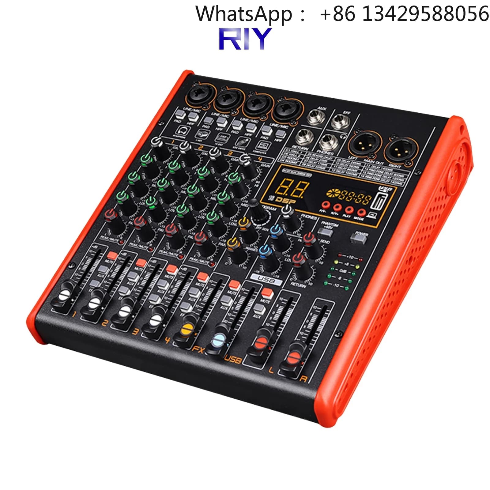 ES400  4 Channel Portable Mixer Audio Console with Bluetooth and MP3 Function