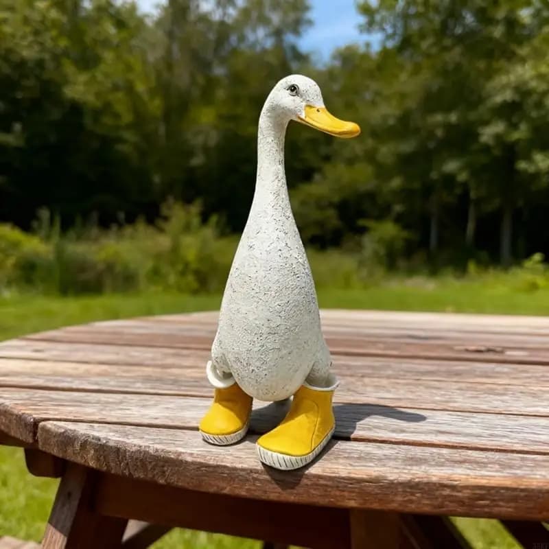 Duck Garden Statues Outdoor Decors Resin Ducks Figurines Funny Animal Sculpture 55KF
