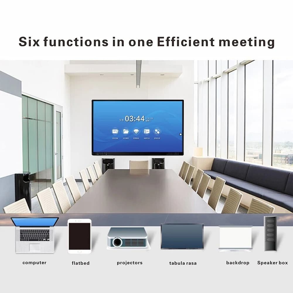 Infrared Multi-Touch Interactive Whiteboard 4K Digital Smart Board for School & Office