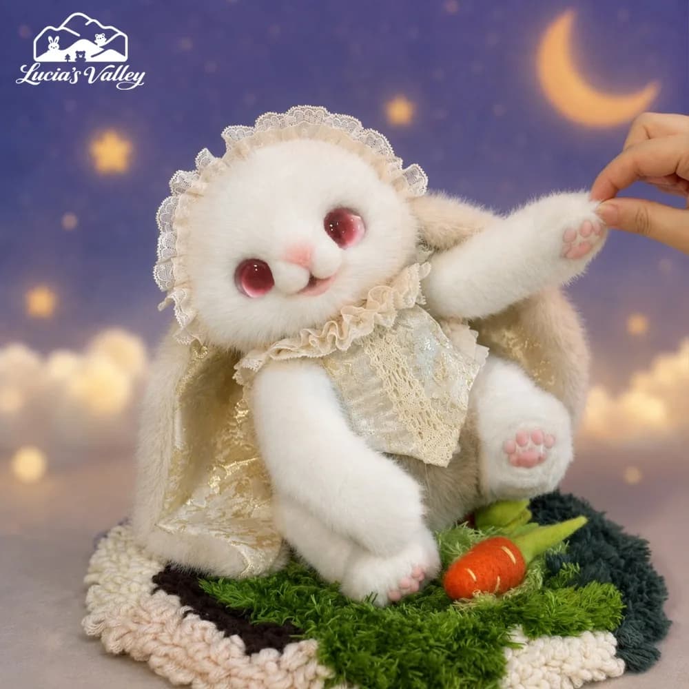 Beige Naya Rabbit Lucia Valley Original Handmade High-end Fragrance Healing Plush Doll Exquisite Girls Gift Tabletop Ornament
